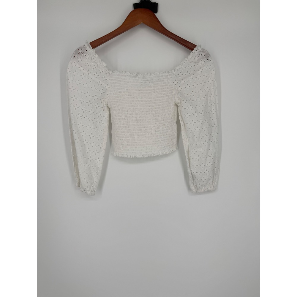 Love Tree Womens Crop‎ Top Small Boho Cottagecore Prairie Coquette Milkmaid